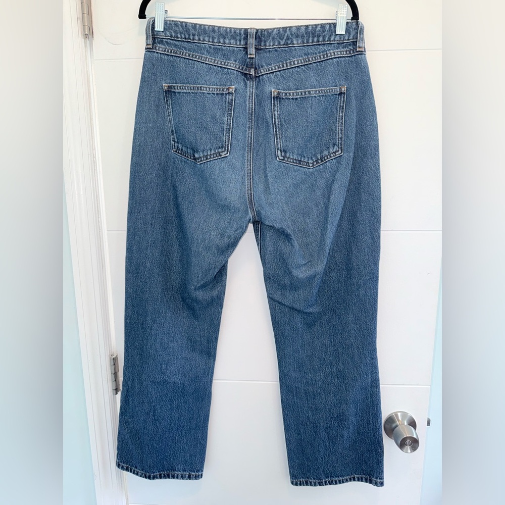 Sezane Wide Leg Jeans - Dark Blue Denim Mom Size 40/ 8